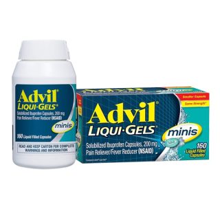 Thuốc giảm đau hạ sốt Advil Liqui Gel Minis 200mg hộp 160 viên