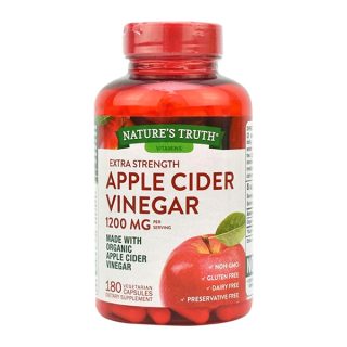 Viên uống giấm táo hữu cơ Apple Cider Vinegar 1200mg hộp 180 viên của Mỹ